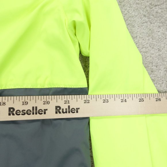 American Eagle Jacket Men's Medium Green Gray Windbreaker Hooded Full Zip - Picture 6 of 9